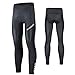 MEETWEE Herren Radlerhose Lange Fahrradhose, Kompression Radhose Leggings Radsport Hose für Männer Elastische Atmungsaktive 3D Schwamm Sitzpolster (Schwarz, L) MEETWEE Herren Radlerhose Lange Fahrradhose, Kompression Radhose Leggings Radsport Hose für Männer Elastische Atmungsaktive 3D Schwamm Sitzpolster (Schwarz, L)