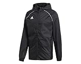 adidas Herren Core 18 Regenjacke, Black/White, XL adidas Herren Core 18 Regenjacke, Black/White, XL