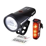 SIGMA Fahrradlicht Set Aura 100/Blaze Link mit Innovativer Kopplungsfunktion & Automatischer Lichtanpassung|LED Fahrrad Licht Vorne Mit 100 Lux Bis 3h Laufzeit | Fahradlichterset LED, Micro-USB & IPX4 SIGMA Fahrradlicht Set Aura 100/Blaze Link mit Innovativer Kopplungsfunktion & Automatischer Lichtanpassung|LED Fahrrad Licht Vorne Mit 100 Lux Bis 3h Laufzeit | Fahradlichterset LED, Micro-USB & IPX4