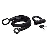 tex-lock Unisex – Erwachsene Eyelet S inkl. Bügelschloss Fahrradschloss, schwarz, S = 80cm tex-lock Unisex – Erwachsene Eyelet S inkl. Bügelschloss Fahrradschloss, schwarz, S = 80cm