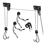 P4B | Fahrradlift mit Flaschenzug - PREMIUM mit 57 kg Hebelast zur Deckenmontage | Inkl. 2x Haltegurte mit drei Schlaufen am Ende und 2x längenverstellbare Spanngurte | Fahrrad Deckenhalterung P4B | Fahrradlift mit Flaschenzug - PREMIUM mit 57 kg Hebelast zur Deckenmontage | Inkl. 2x Haltegurte mit drei Schlaufen am Ende und 2x längenverstellbare Spanngurte | Fahrrad Deckenhalterung